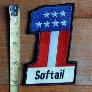 USA #1 Softail Motorcycle Biker Iron on Embroidered Racing Patch - Etsy