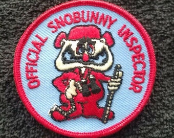 Inspecteur Officiel Snobunny - Vintage 70s Snowmobile Racing Humour Drôle Veste Nouveauté Collectors Patch