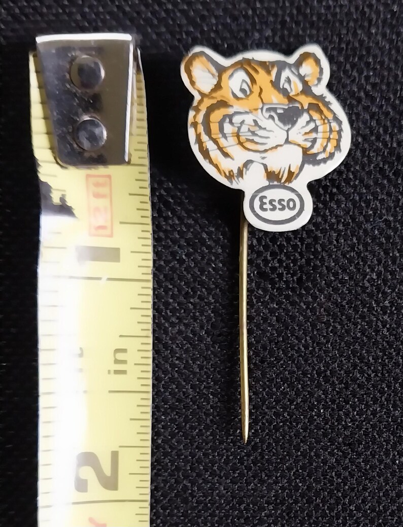 Exxonmobil Pin Vintage NOS Esso Tiger Exxon Mobile Advertising Hat Jacket Shirt Vest ...