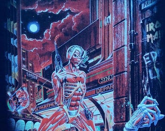 Parche grande para coser en la espalda de la chaqueta de batalla "Somewhere In Time" de IRON MAIDEN con licencia