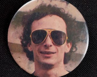 Vintage Graham Parker musicus muziekband 70s 80s ZELDZAME knop PIN-badge Pinback