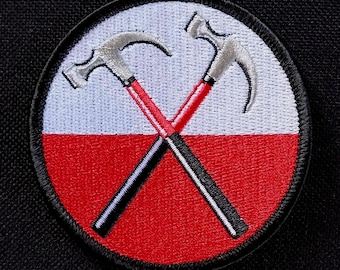 Licensed Pink Floyd HAMMERS The Wall Classic Rock Album Movie Battle Jacket Band Music Iron On Patch