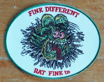 Patch ED « Big Daddy » Roth Fink, différent Rat Fink, sous licence officielle