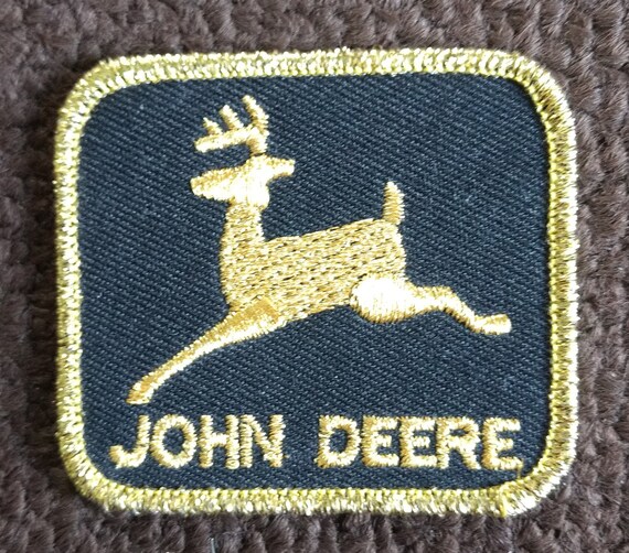 Vintage John Deere Metallic Gold Threading Embroi… - image 1