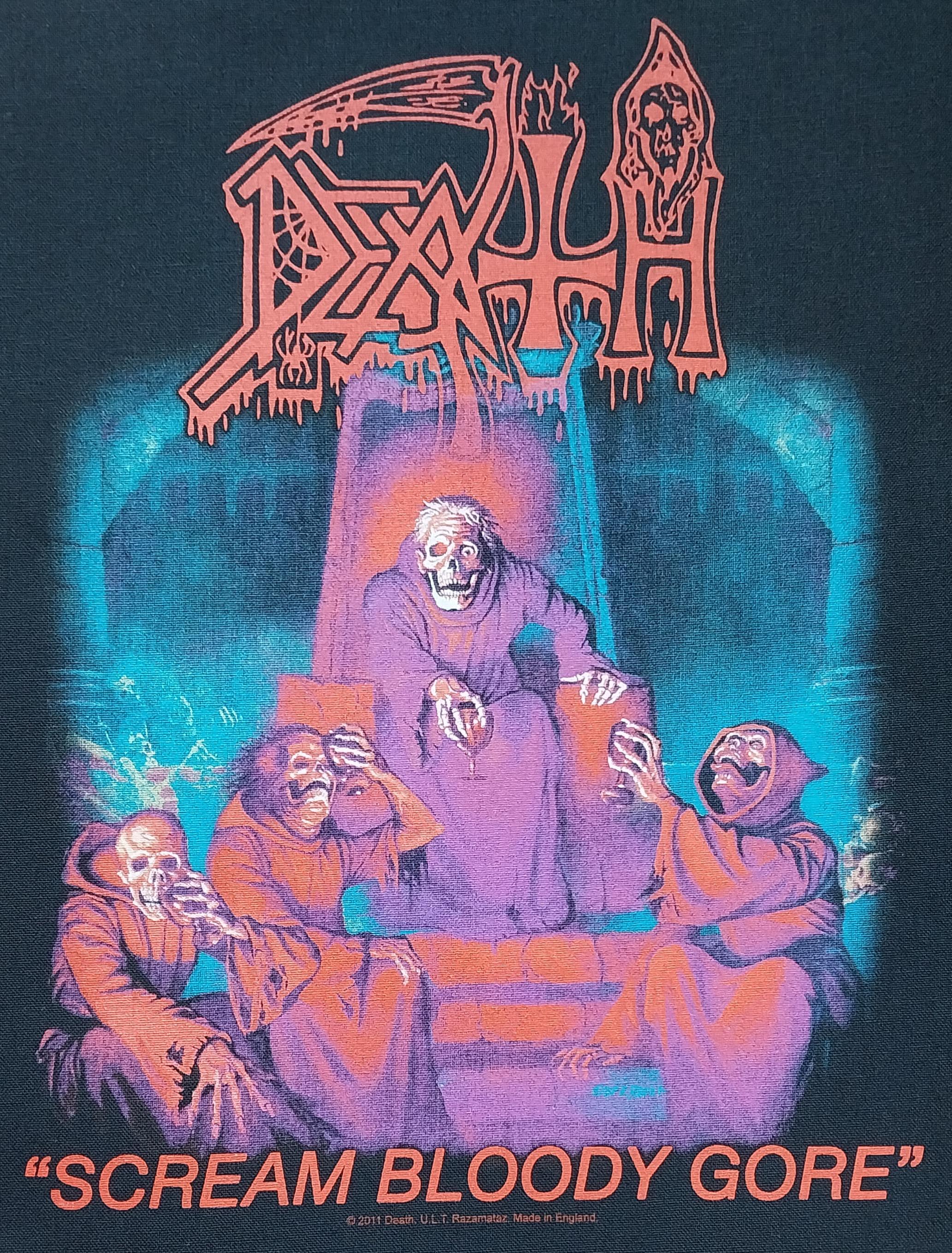 Licensed DEATH Scream Bloody Gore Heavy Thrash Metal Band Large
