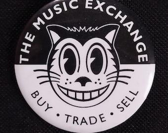 90er Jahre Vintage The Music Börse Kaufen Tauschen Verkaufen Company Badge Pinback Anstecknadel