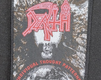 Licensed DEATH Individual Thought Patterns Heavy Thrash Metal Band Woven Sew On Battle Jacket Patch