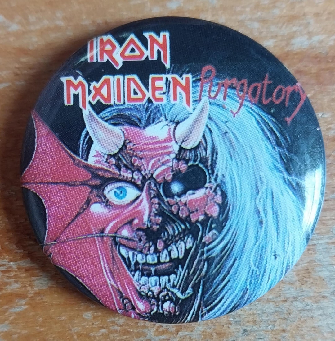 True Vintage 80s Original Iron Maiden Purgatory Album Cover Promo