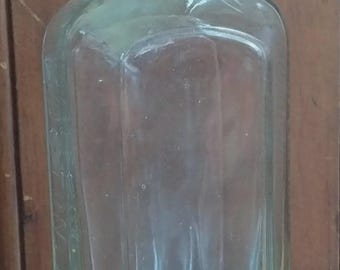 RARE Vintage T. Noonan & Sons Co. Glass Tonic Bottle Massachusetts Barber Supply