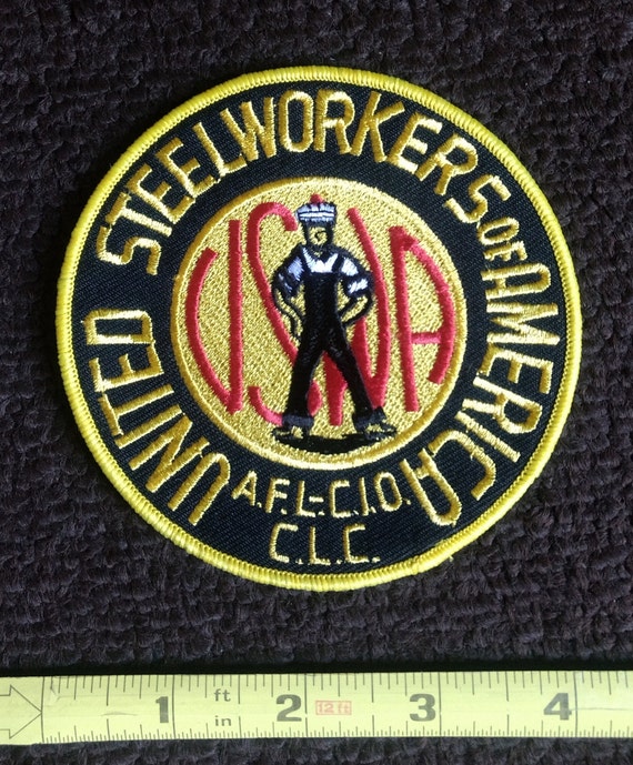 United Steelworkers of America Embroidered Sew On… - image 1