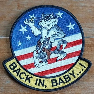 F-14 Tomcat Back In, Baby...! VF Fighter Squadron Collectors 4.5 Inch Patch