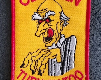 Old Men Turn On Too - vintage 70s Humour Nouveauté Coudre sur Biker Patch