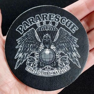 That Other&#39;s May Live Pararescue PJ&#39;s Jumper Leather Patch - Hook Backing