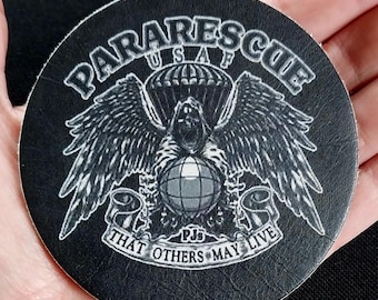 That Other's May Live Pararescue PJ's Jumper Leather Patch - Hook Backing