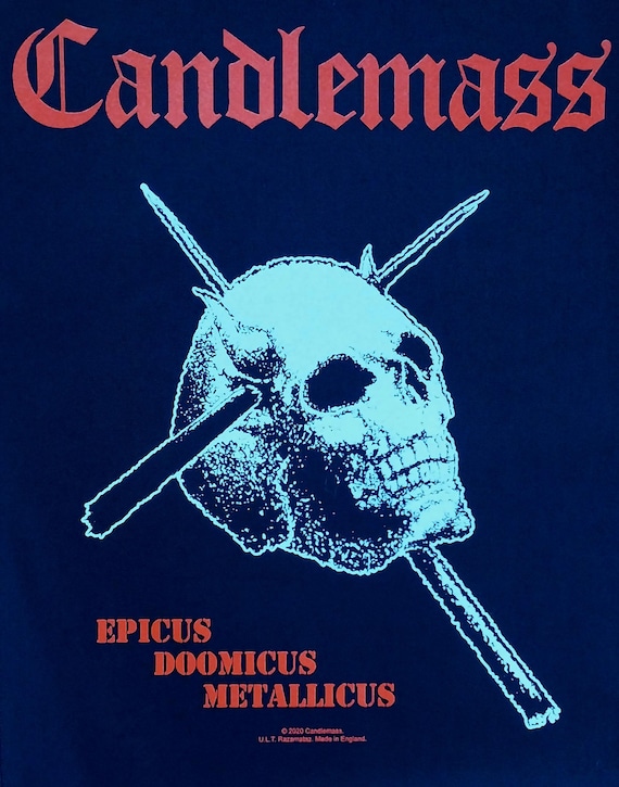 Licensed CANDLEMASS Epicus Doomicus Metallicus LARGE Woven Heavy Licensed CANDLEMASS Epicus Doomicus Metallicus LARGE Woven Heavy