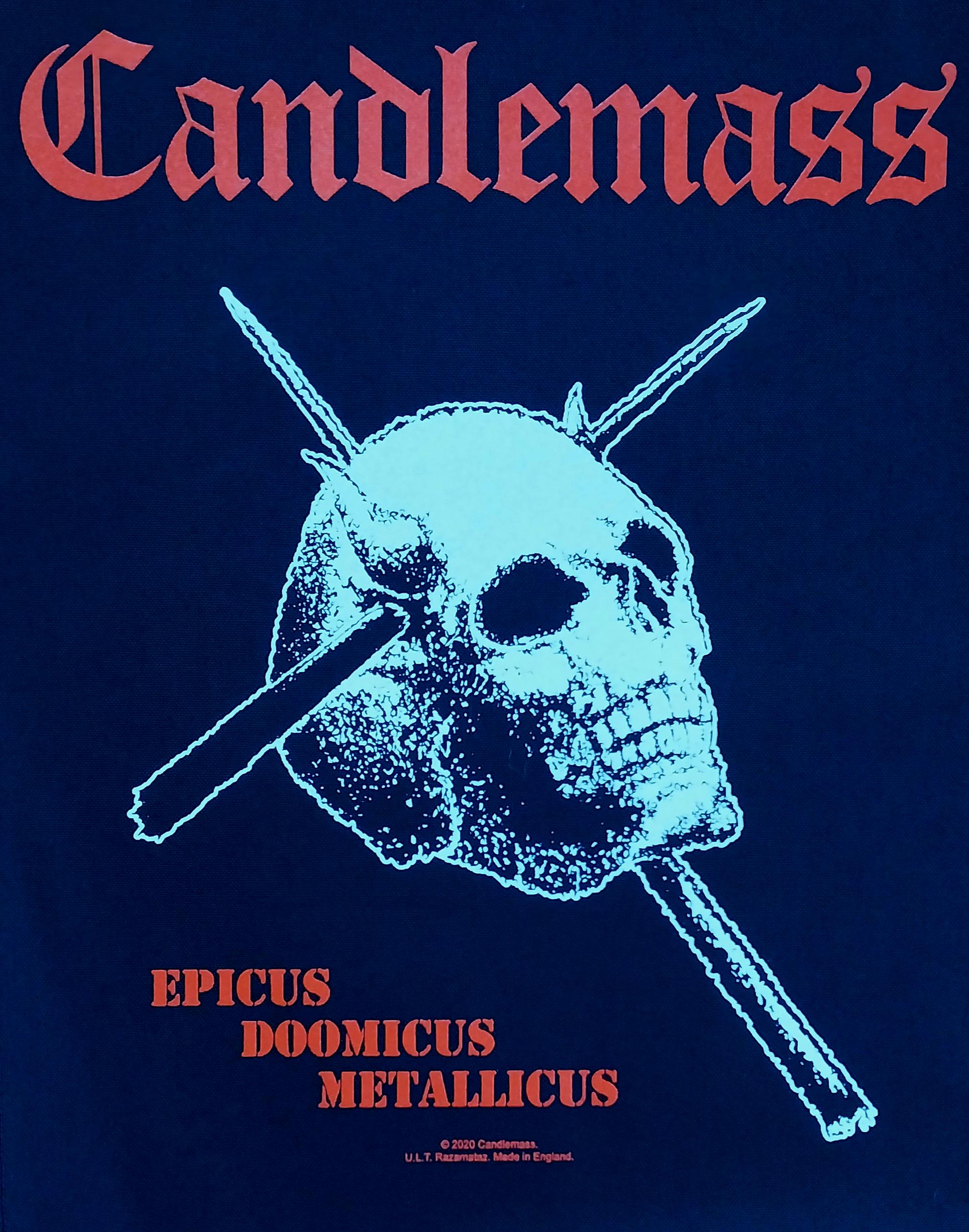 Licensed CANDLEMASS Epicus Doomicus Metallicus LARGE Woven Heavy