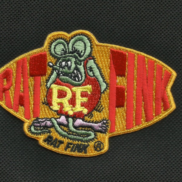 OFFICIALLY LICENSED ED "Big Daddy" Roth Rat Fink Oval W/ Rat Hot Rod Racer Patch