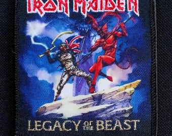 IRON MAIDEN PATCH Aufnäher Legacy Of The Beast Tour The Trooper Neu IRON MAIDEN PATCH Aufnäher Legacy Of The Beast Tour The Trooper Neu