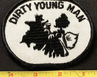 Vintage Dirty Young Man Sew On Patch