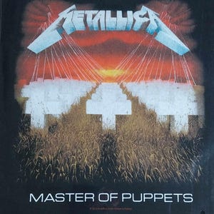 Large MASTER OF PUPPETS Metallica Sew On Battle Jacket Woven Canvas Back Patch