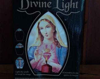 Sacred Heart of Maria Mother Mary Divine Light by Miracle Light Collectible Candle