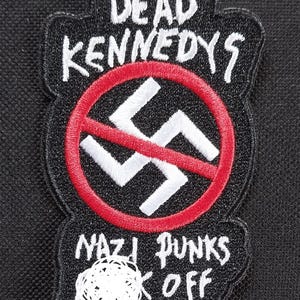 Licensed DEAD KENNEDYS N Punks F Off Iron On Battle Jacket Band Patch