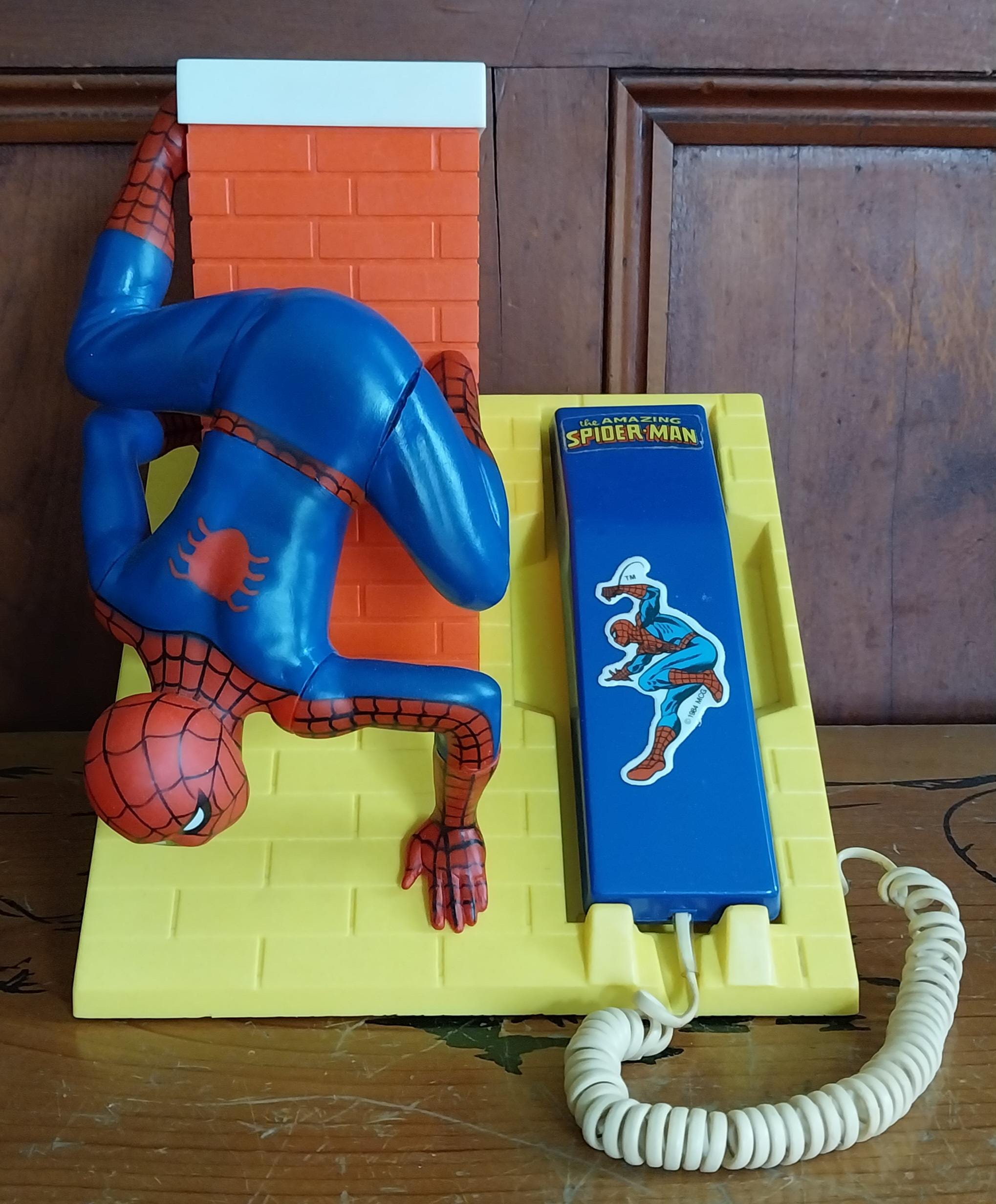 Vintage Spider Man Marvel Comics Corded Home Phone Landline