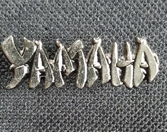 Spilla vintage Yamaha con logo, spilla da motociclista, distintivo Old School