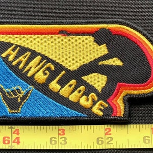 Vintage Hang Loose Surfing Sew On Collectors Patch