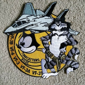 USN - VF Tomcat Fighter Squadron &quot;Tomcatters Rules&quot; Collectors Patch