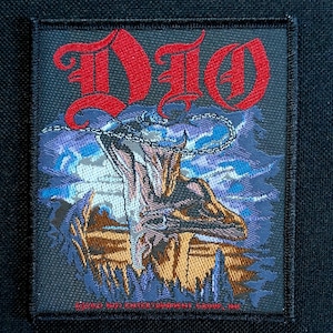 Licensed DIO ~ Holy Diver Murray Woven Sew On Battle Jacket Band Patch