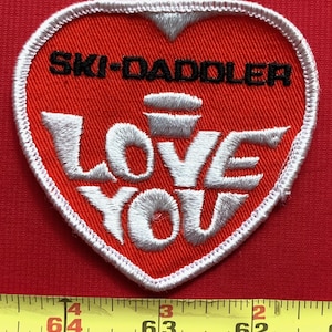Vintage Ski-Daddler Snowmobile RACING Embroidered Winter Jacket Sew On Collectors Patch