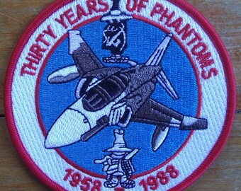 Thirty Years of Phantoms 1958 to 1988 Embroidered Collectors Patch