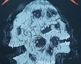 Large Licensed METALLICA "SKULLS" Sew On Battle Jacket Back Patch