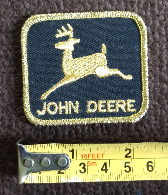 Vintage John Deere Metallic Gold Threading Embroi… - image 3