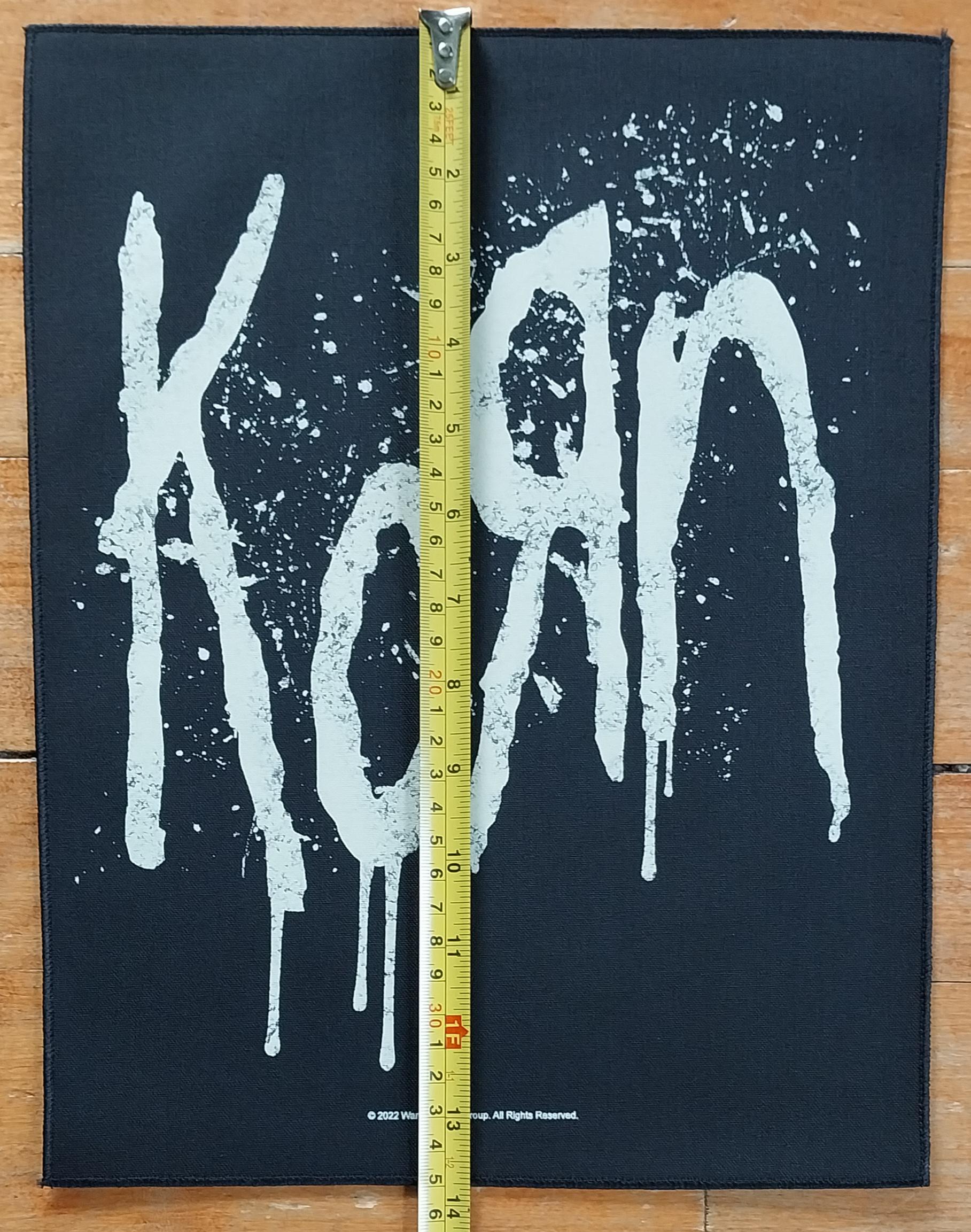 thumbnail image 2 of KORN SPLATTER LOGO Back Patch - Official Licensed Metal Band Merch 2 of 4