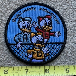 Vintage Huey, Dewey, and Louie Cartoon Walt Disney Collectors Patch