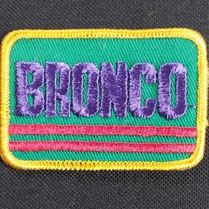 Vintage Ford BRONCO Embroidered Automotive Collectors Patch