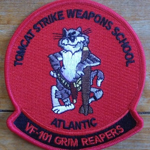 F-14 Tomcat Grim Reapers Atlantic School VF Fighter Squadron Collectors Patch