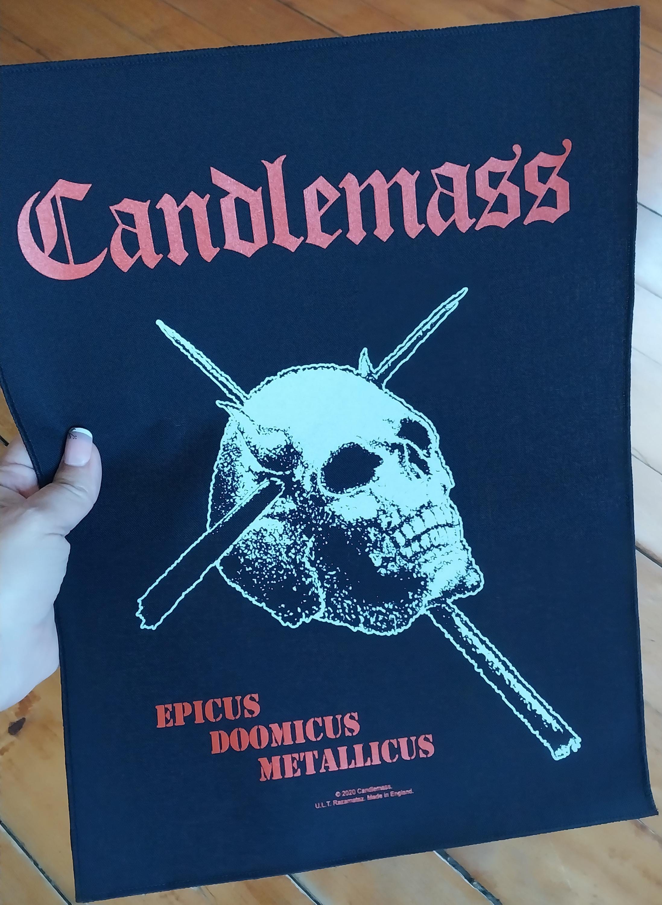 Licensed CANDLEMASS Epicus Doomicus Metallicus LARGE Woven Heavy