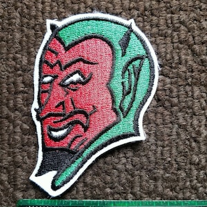 Parche para coser de motociclista, estilo rockabilly, hot rod y diablo vintage de los años 70