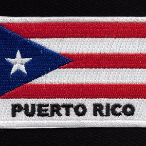 PUERTO RICO Iron On Puerto Rican Flag Patch