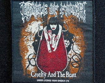 Gelicentieerde Cradle Of Filth Cruelty And The Beast Heavy Thrash Metalband Geweven Battle Jacket-patch