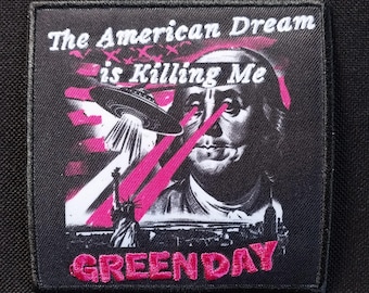 Licensed GREEN DAY The American Dream Iron On Battle Jacket Band Patch