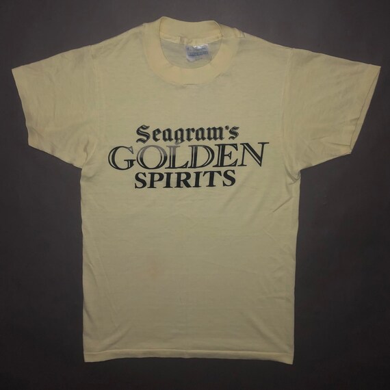 Vintage 1980s Seagram's Golden Spirits Burnout T … - image 2