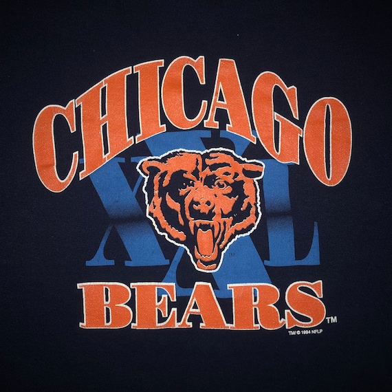 Vintage 90s Chicago Bears Crew Neck Sweatshirt LA… - image 1