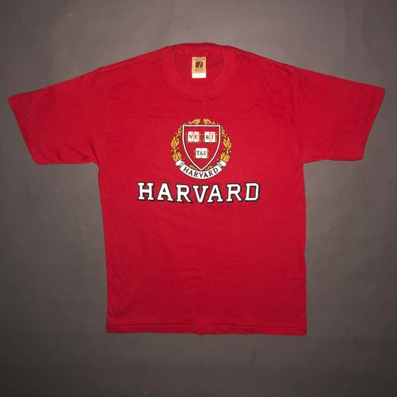 Vintage 1980s Harvard University T Shirt MEDIUM -… - image 2