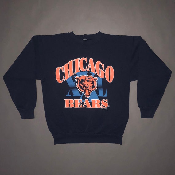 Vintage 90s Chicago Bears Crew Neck Sweatshirt LA… - image 2