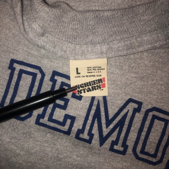 Vintage 1980s DePaul Blue Demons T Shirt MEDIUM C… - image 4