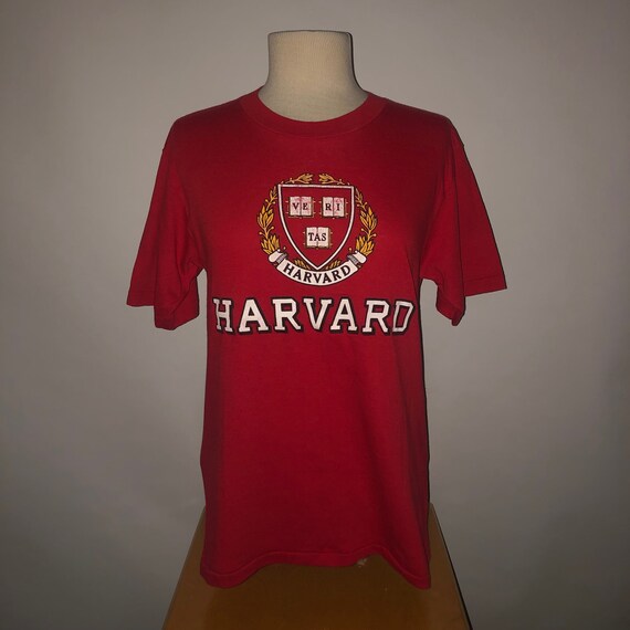 Vintage 1980s Harvard University T Shirt MEDIUM -… - image 4